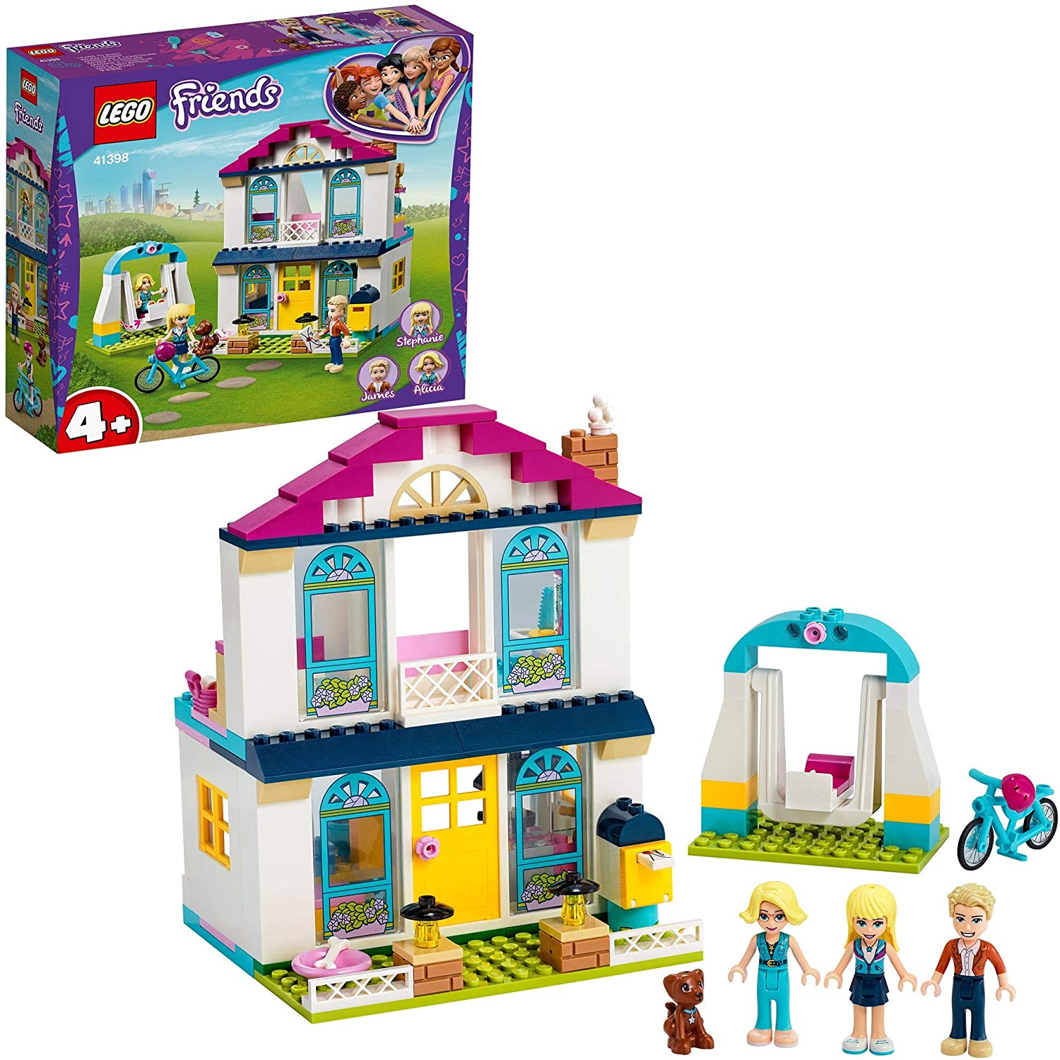 LEGO 41398 Friends 4+ Stephanie's House, Multicolor