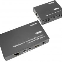 BeMatik HDMI Extender Full HD 1080p over Cat.5e Cat.6 50m Ethernet Cable - Tx and Rx (HB034)