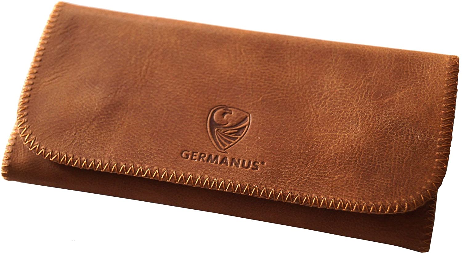 GERMANUS Tobacco Pouch from Genuine Leather - Made in EU - Albrunus