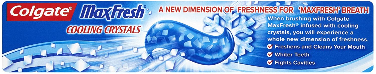 Colgate Max Fresh Cooling Crystals Toothpaste 75ml, Freshness Powered by UltraFreeze, 10x Longer-Lasting - Image 4