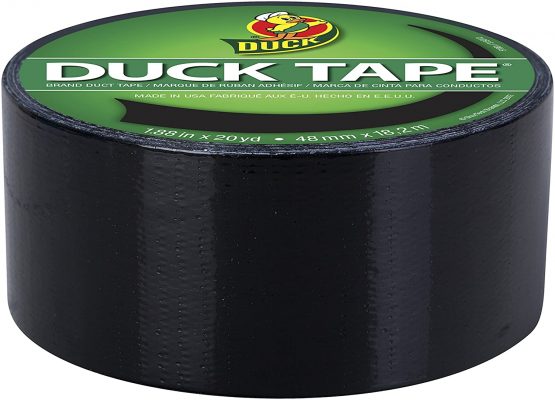 Duck Tape Solid Colours Black. Repair, craft, personalise, decorate and educate - 48mm X 18.2m - Image 2