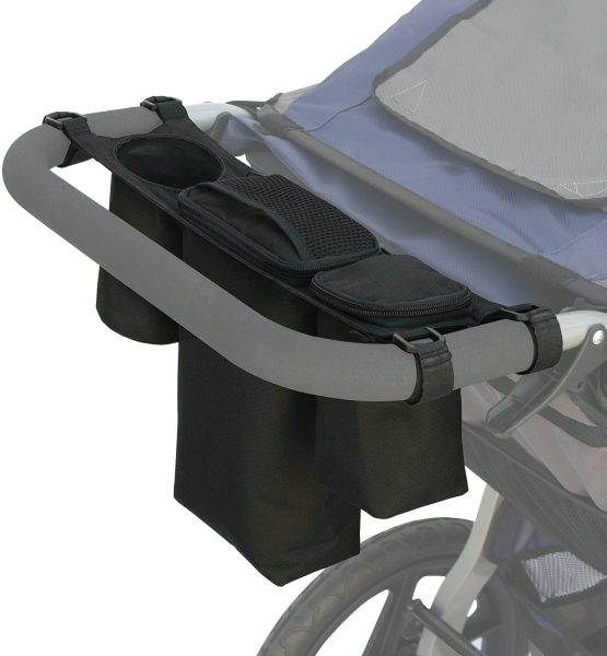 JL Childress Cups 'N Cool Deluxe Stroller Console (Black) - Image 4