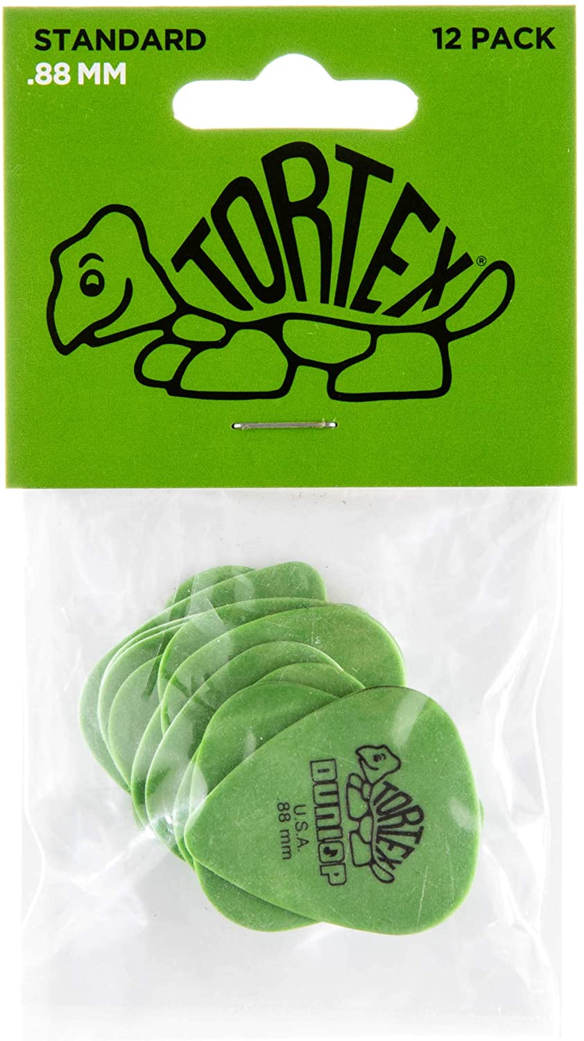 Dunlop Picks - Tortex Standard Green 0.88mm - Pack 12 - Image 2