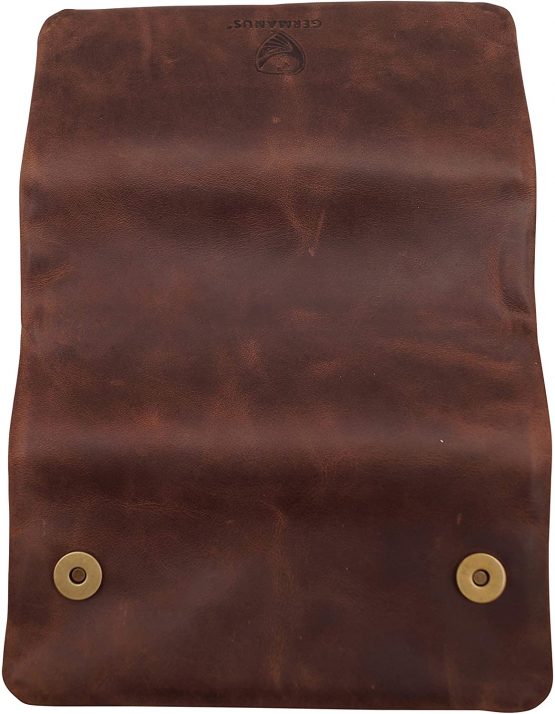 GERMANUS CosaRara – Made in EU – Leather Tobacco Pouch Turning Bag Tobacco Case - Image 3