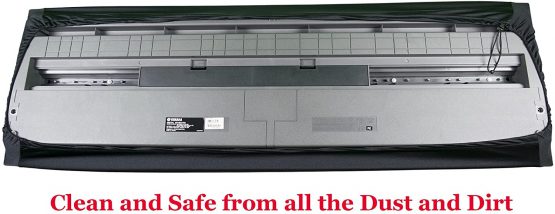 Stretchable Keyboard Dust Cover for 61 & 76 Key-keyboard: Best for all Digital Pianos & Consoles – Adjustable Elastic Cord; Machine Washable - FREE Piano Chords Ebook- 41”×16”×6”. - Image 4