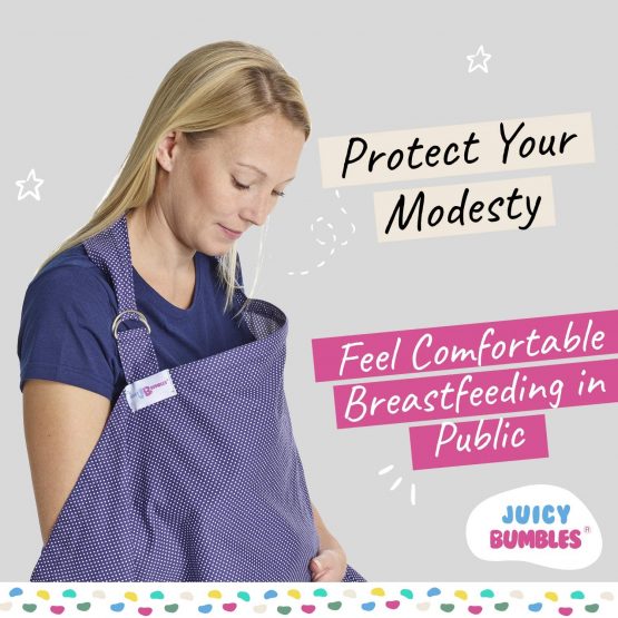Breastfeeding Cover Up Nursing Cover - Breastfeeding Scarf Apron - White - Image 4