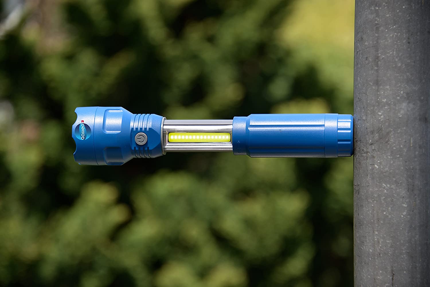 Beluga Spielwaren GmbH Galileo Taschenlampe Pro 2 in 1 mit LED Lichtleiste und Magnet Beluga Toys 62001 Torch, Blue - Image 3