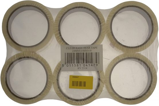 Robinson Young 24 x 66 mm Easy Tear Tape (Pack of 6)