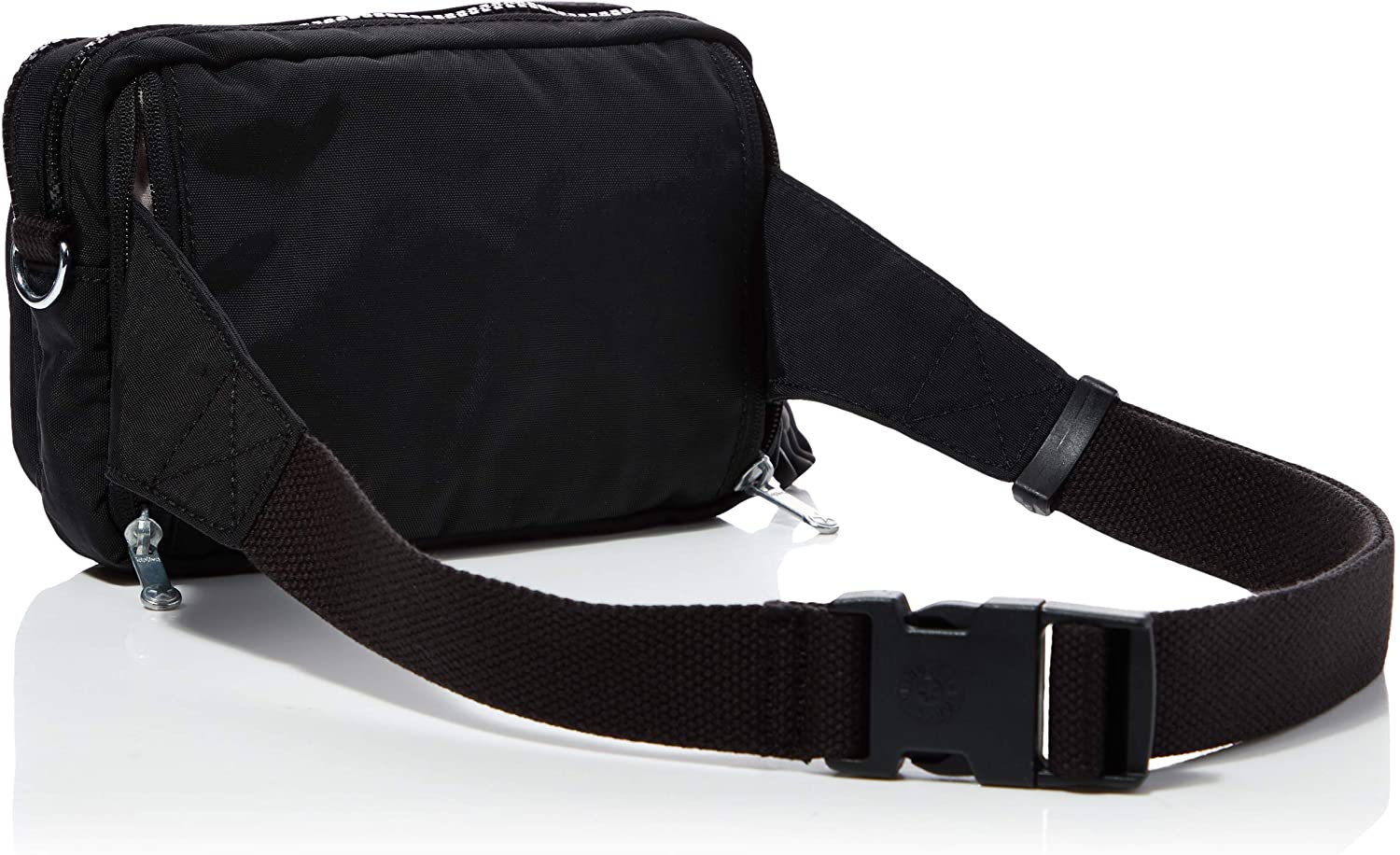 Kipling ABANU Multi Small Crossbody Convertible to waistbag, Black Noir (Black), Black / Black - Image 2