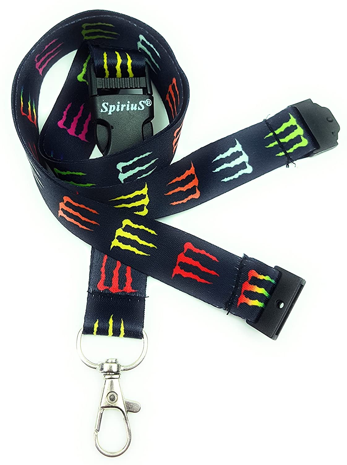 SpiriuS Neck Strap Lanyard With Strong Metal Clip for ID Badge Holder Key Holder (First Aid medical), Red - Image 4