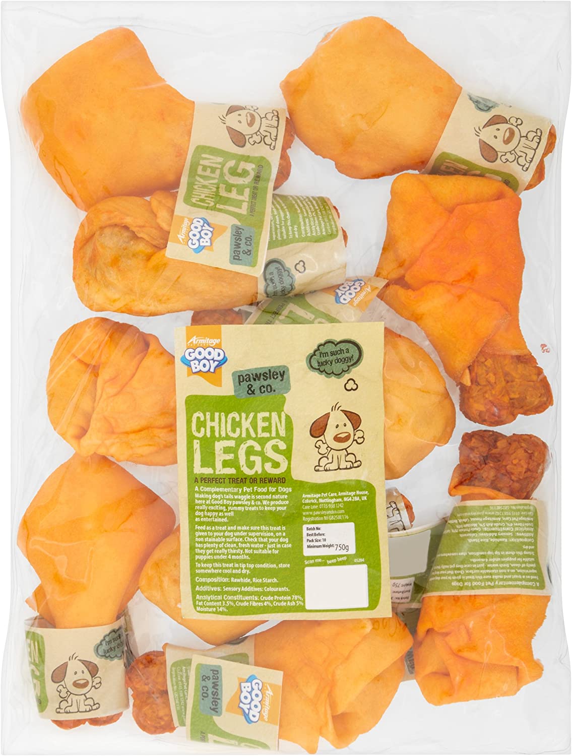 Good Boy Rawhide Chicken Legs Dog Chews A Perfect Treat or Reward