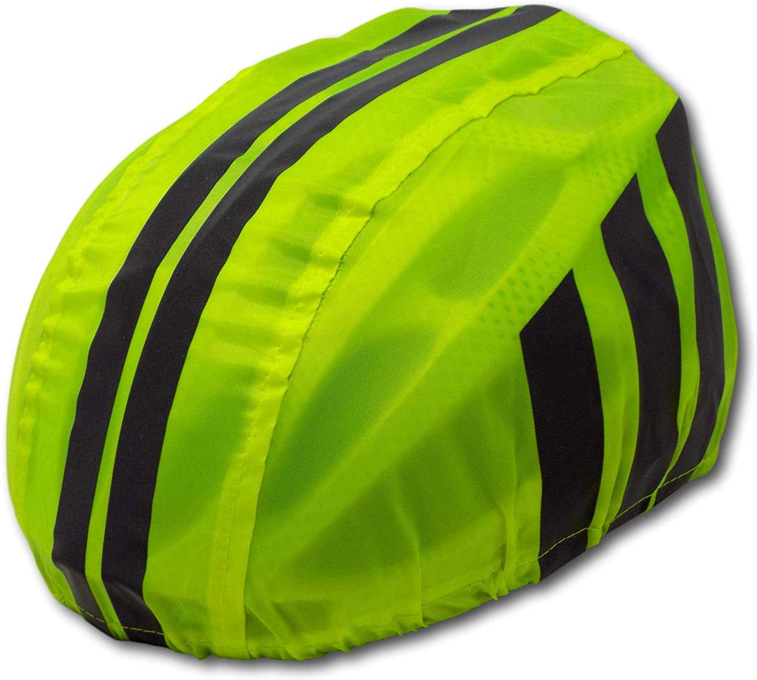 Minder High Visibility Yellow Hi-Vis Reflective Waterproof Bike Bicycle Helmet Cover (Yellow, 1 Pack) - Image 2