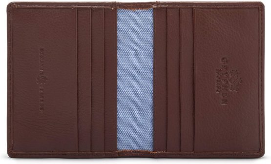 Hoxton Two Fold Leather Credit Card Holder by Gryphen