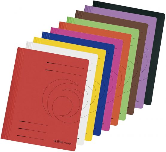 Herlitz A4 Manilla Folded Flat File - Red (Pack of 10) - Image 2