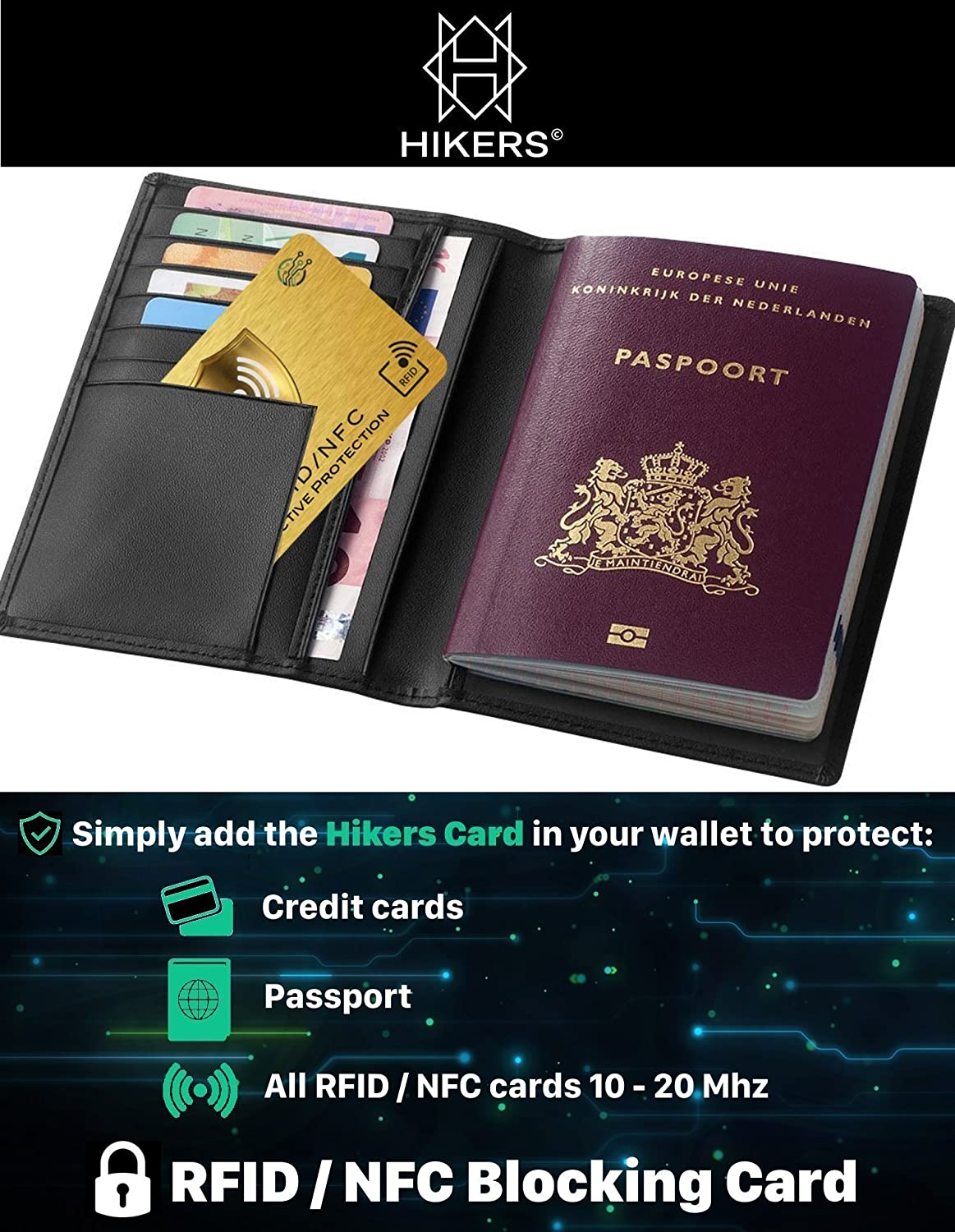 RFID/NFC Blocking Card, Signal Blocker, Contactless Cards Protection, 1 Card Protects Your Entire Wallet, No Fiddly Sleeves - Image 3