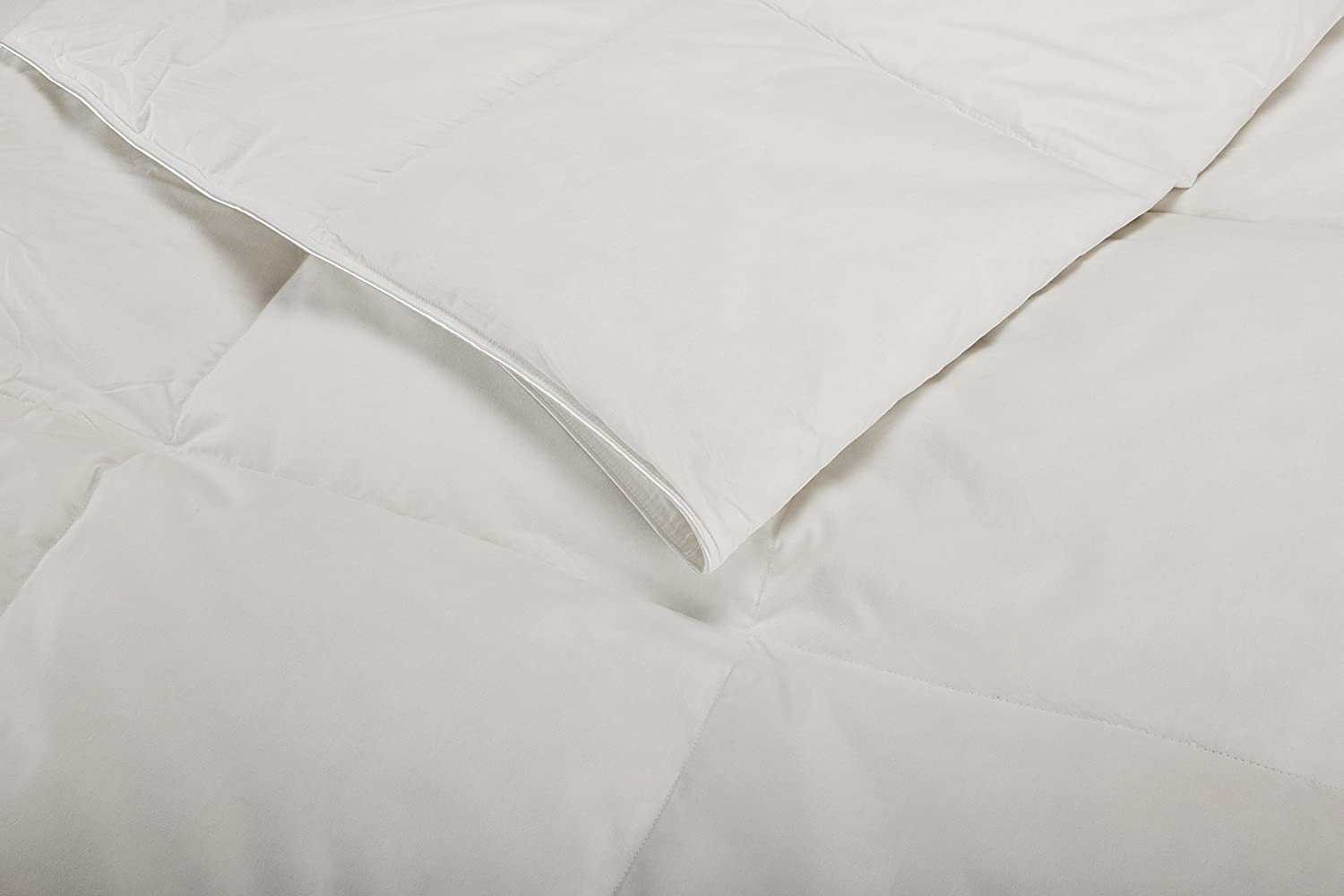 Pikolin Home, duvet upholstery 92% Goose Down Filling Duvet/Quilt Cover 100% Cotton Percale, 250g/m2., white, Lit 120-200 x 200 cm - Image 3