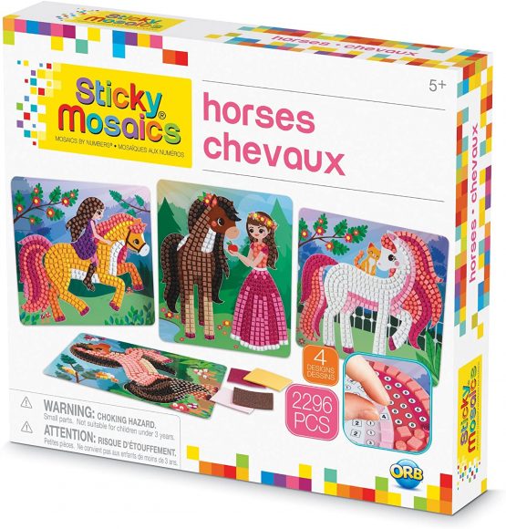 ORB 50993.0 Sticky Mosaics Horses, Multi
