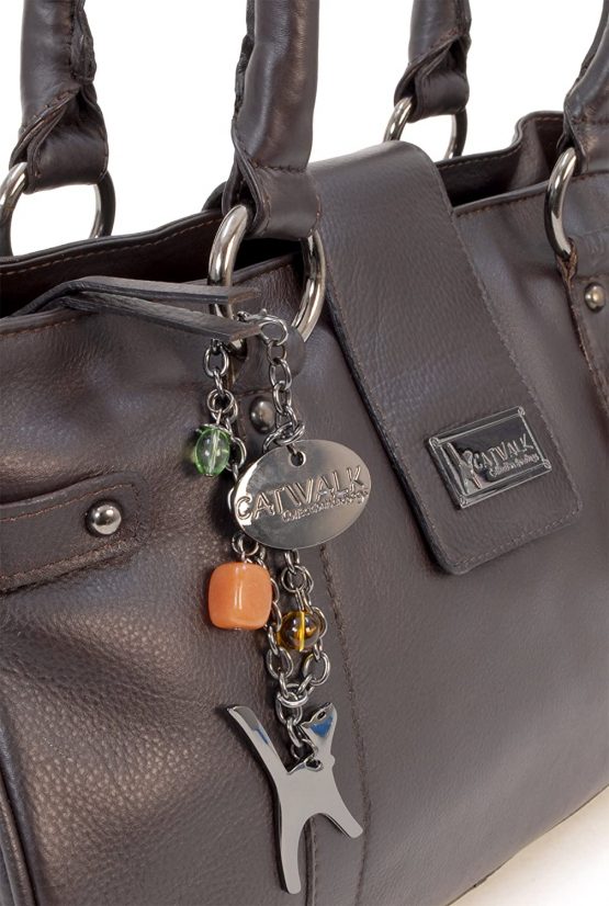 CATWALK COLLECTION HANDBAGS - Women's Leather Top Handle/Shoulder Bag - MARTINA - Image 4