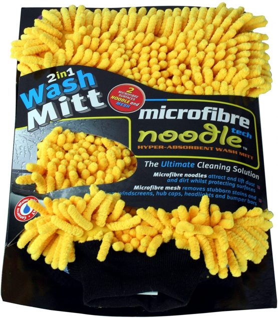 Kent Car Care GKEQ2429 Microfibre Noodle Wash Mitt Colours May Vary, Wholeskin - Image 4