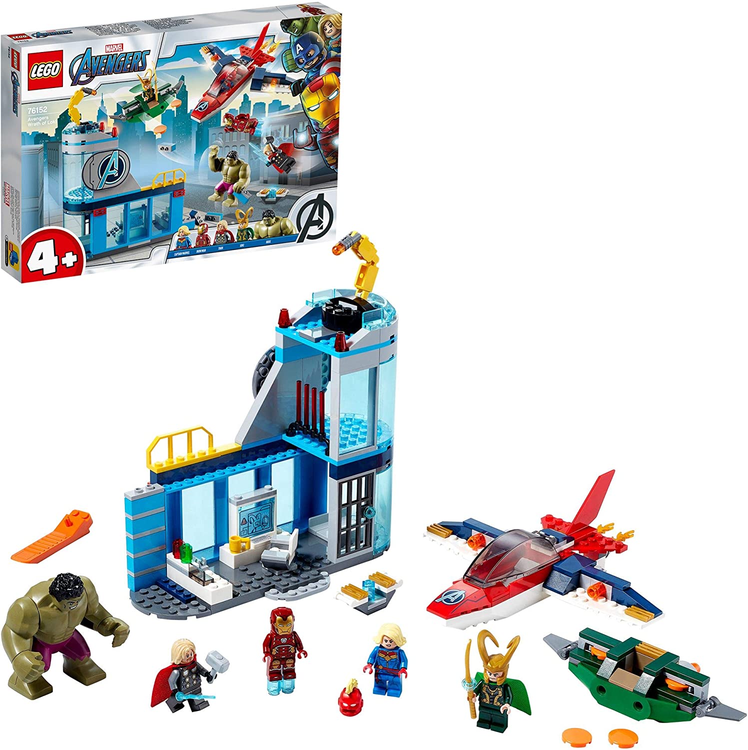 LEGO 76152 Super Heroes Avengers Wrath of Loki, Multicolor, 38.2 x 26.2 x 5.65 cm