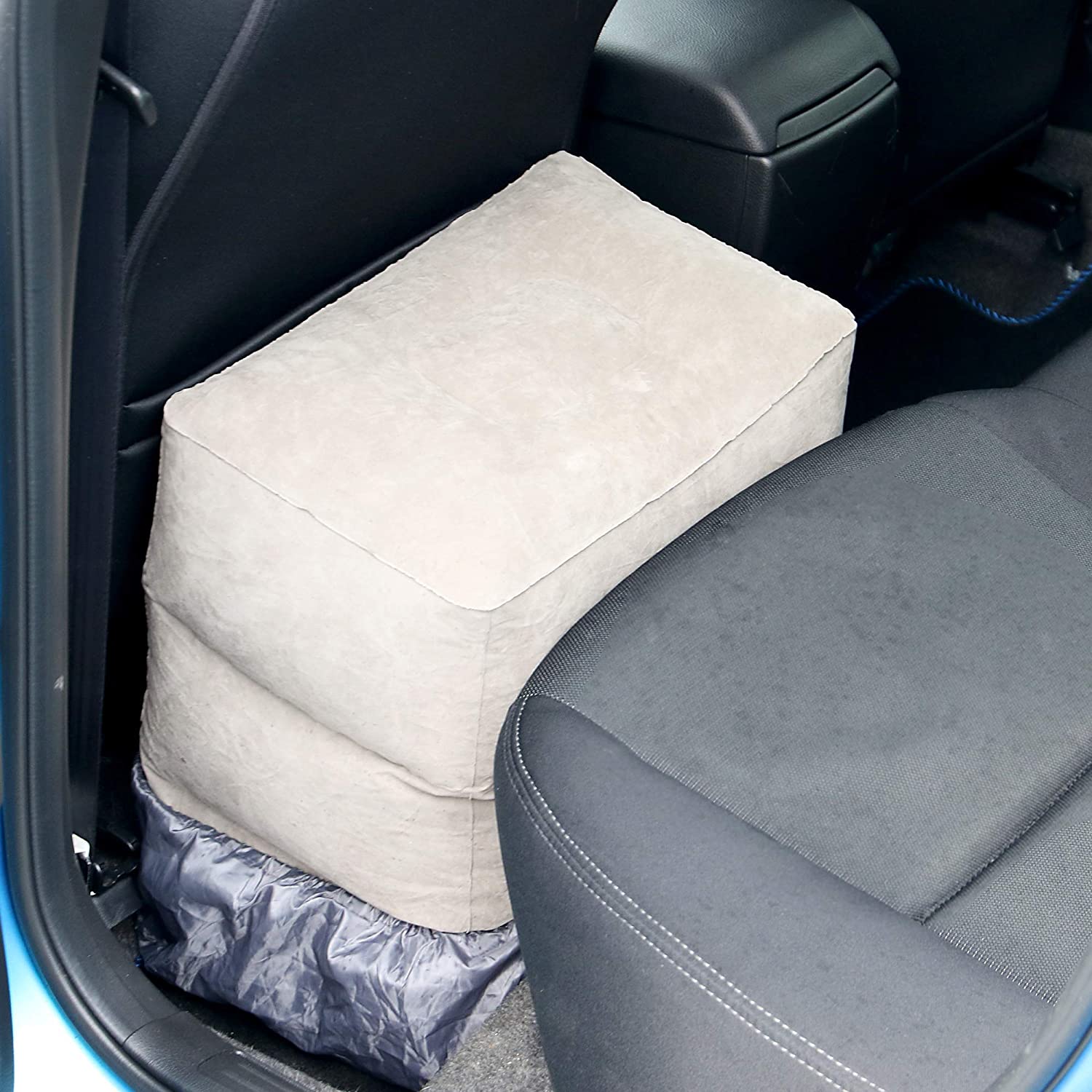 Inflatable Foot Rest Pillow Multi Purpose Travel Accessory for