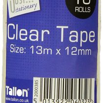 Just Stationery Mini Clear Tape (Roll of 10)
