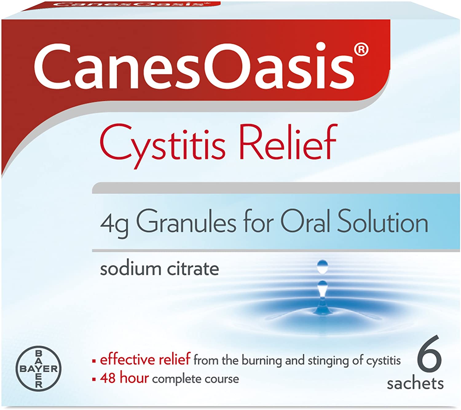 CanesOasis Cystitis Relief, Other, 6 Count (Pack of 1)