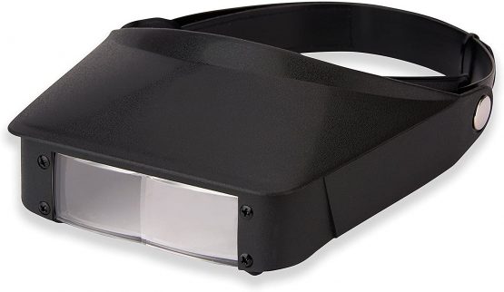 Carson MV-23 MagniVisor Head-Band Magnifier Visor with Flip-Down Lens