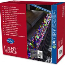 Konstsmide 3793-500 Micro LED cluster light / outdoor (IP44) or indoor use / 5.6m of LEDS and 4m lead / with 8 functions, control unit and eight memory function / 960 multi coloured diodes / black cable