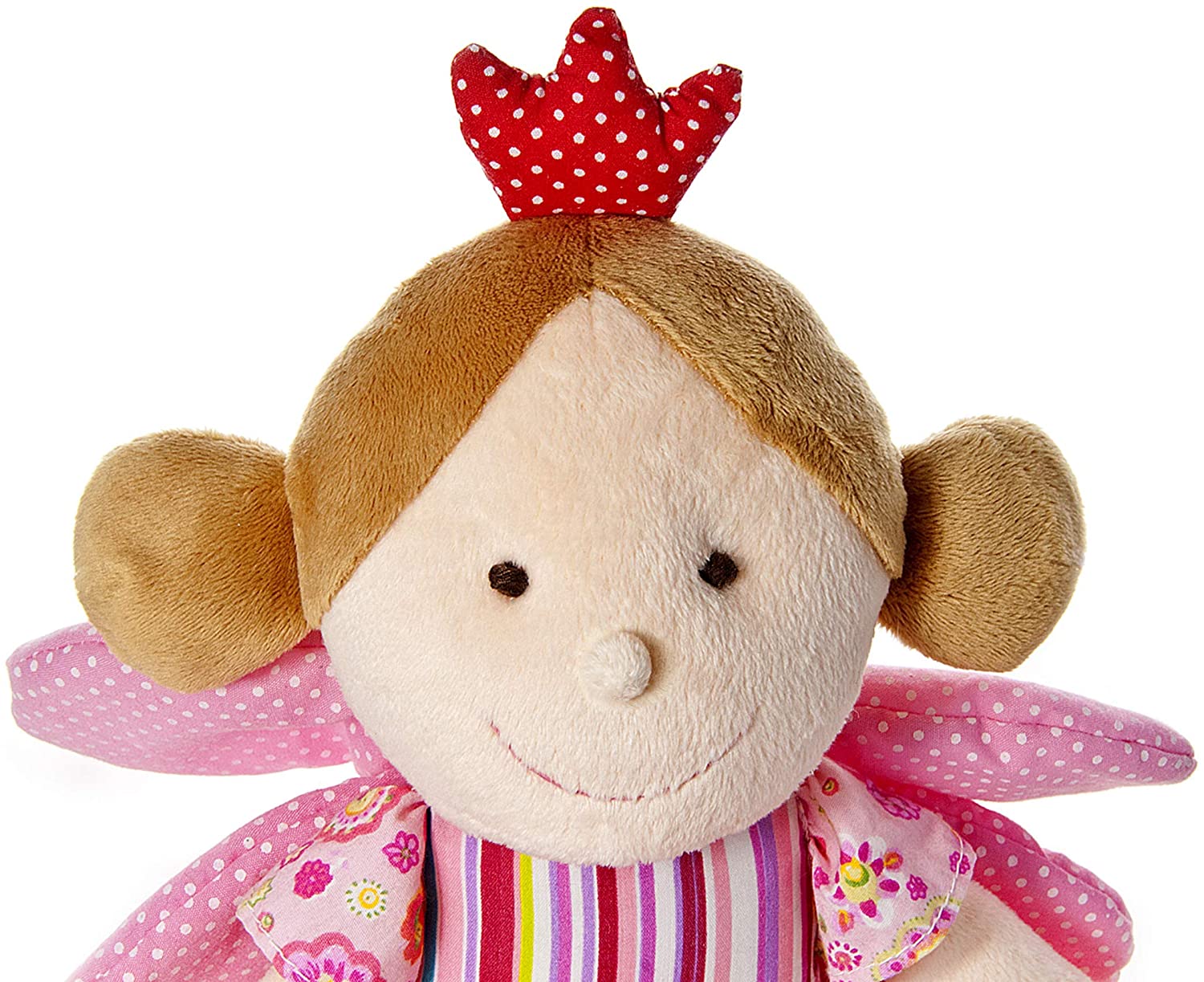 Mousehouse Gifts Pink Fairy Princess Doll Soft Toy With Wings and Crown Gift for Girls, Red, Pink, Nude, Brown, Small - Image 4