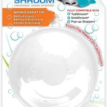 StopShroom Universal Stopper Plug for Bathtub Bathroom, and Kitchen Sink Drains Silicone White, Standard