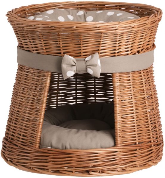 e-wicker24 Basket of willow, basket, basket, Honey Yellow, 48 x 48 x 43 cm - Image 2