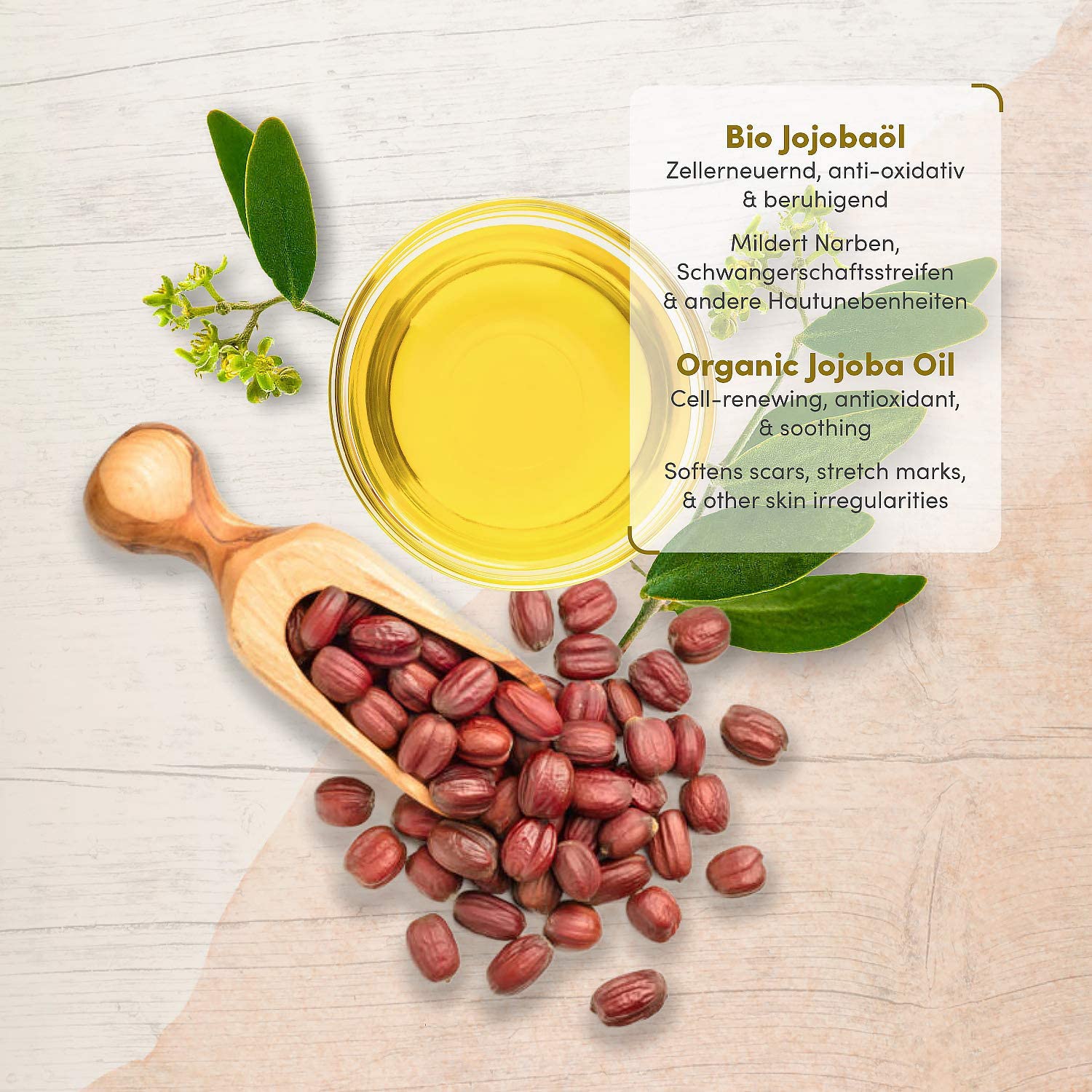 Organic Jojoba Oil 100ml, Cold-Pressed, Vegan Skin & Hair Care with Vitamin E - Image 4