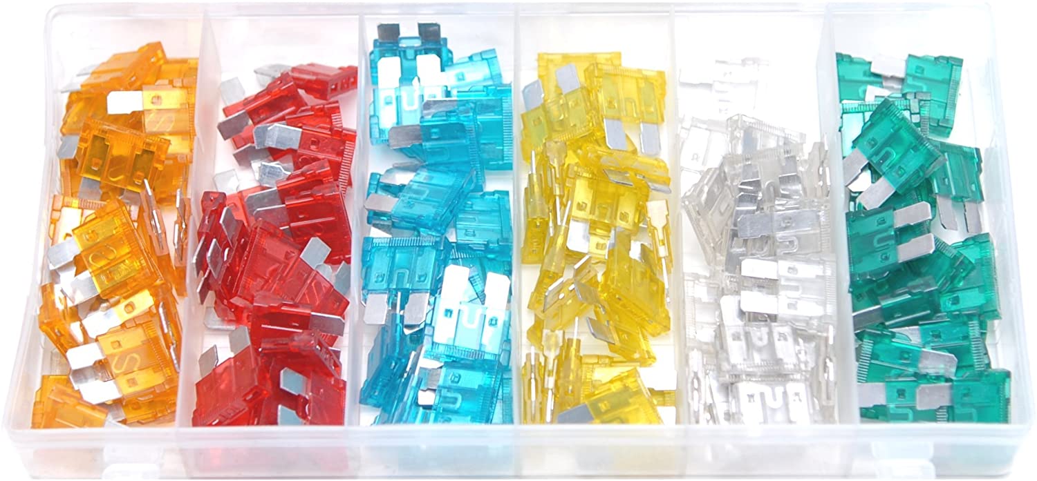 Rolson 60971 Automobile Fuse Set - 120 Pieces, Multi