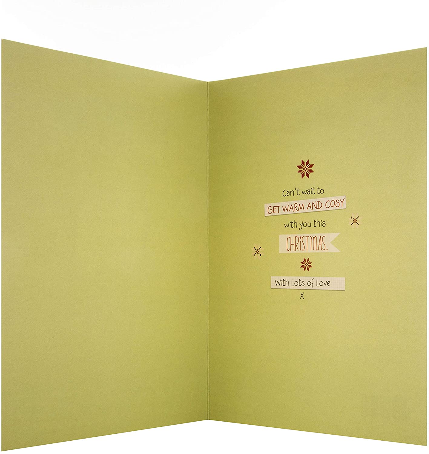 Hallmark Christmas Card for Boyfriend - Cute Forever Friends Design, Red, Letter - Image 4