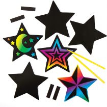 Star Scratch Art Magnets (Pack of 10)