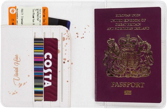Vivid Hue Passport Wallet Holder Cover for Women Men PU Leather Fun Travel Organiser Gift (Adventure Begins) - Image 4