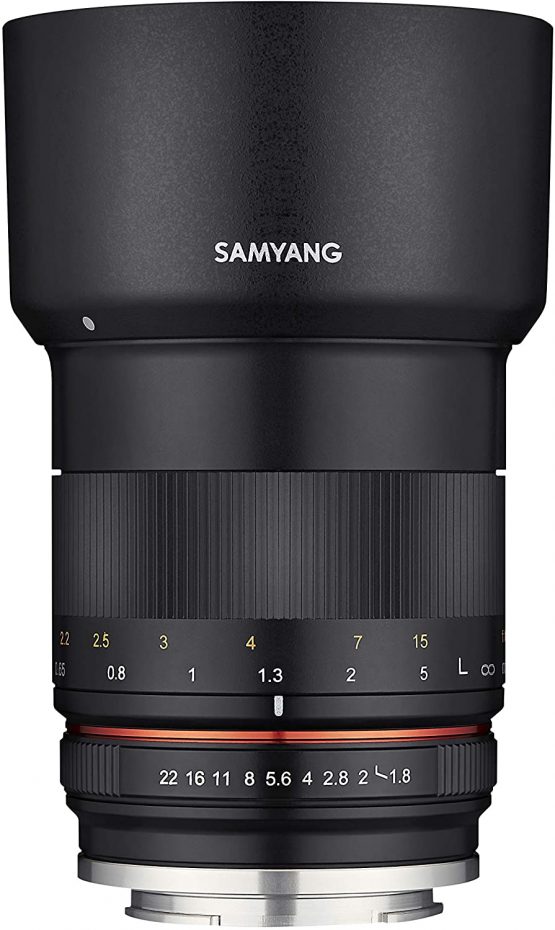 Samyang 85mm F1.8 ED UMC CS Lens for Sony-E Cameras,Black,22514