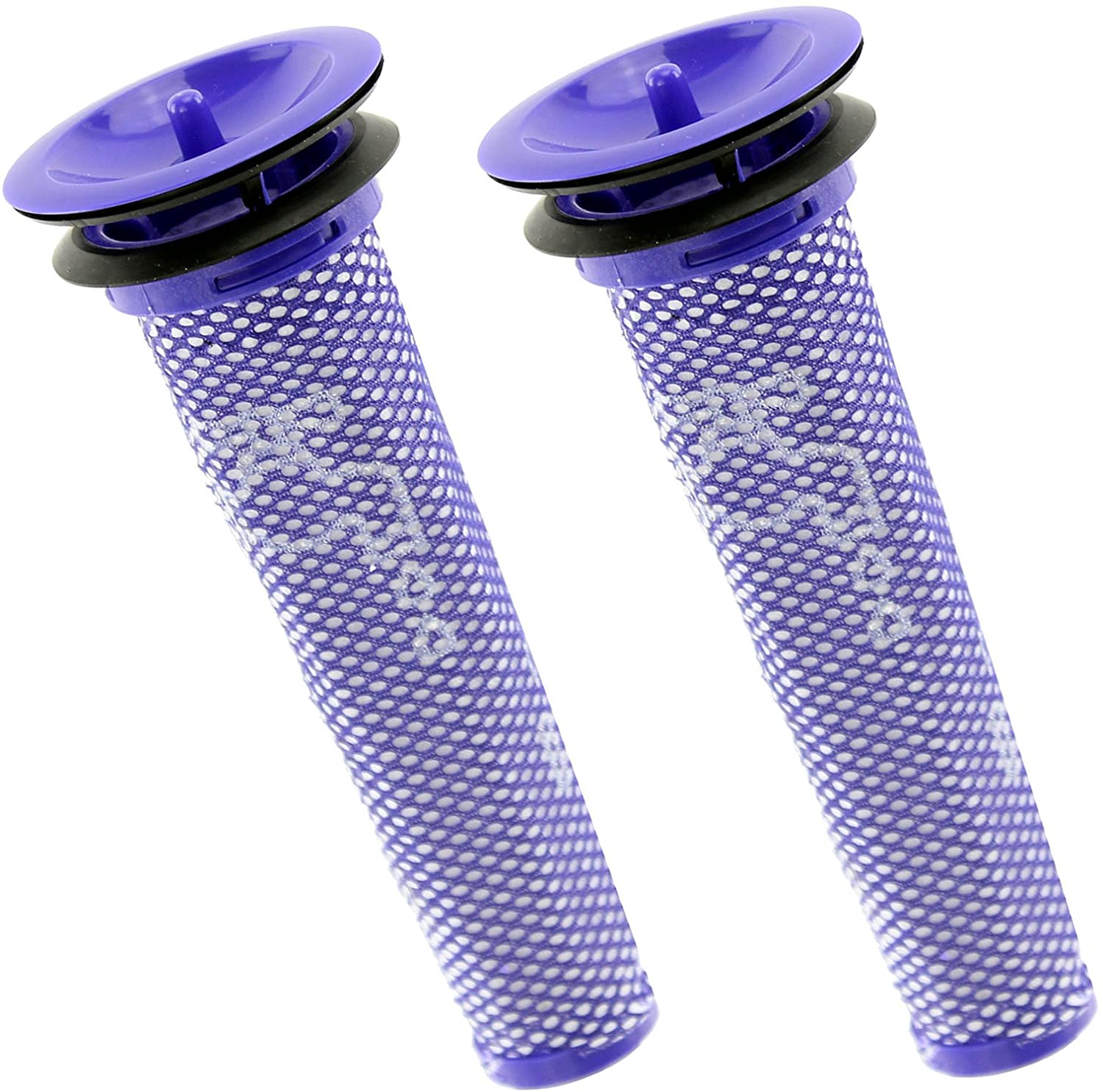 SPARES2GO Washable Pre Motor Stick Filters compatible with Dyson DC58 DC59 DC61 DC62 V6 V7 V8 Animal Vacuum Cleaner (Pack of 2)