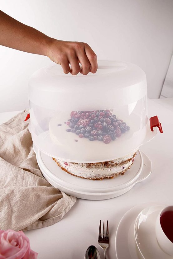 Drer Cake transport Bake & Go Cool-Box 38,5x19 cm in white, Stainless Steel, 38.5 x 19 x 15 cm - Image 4