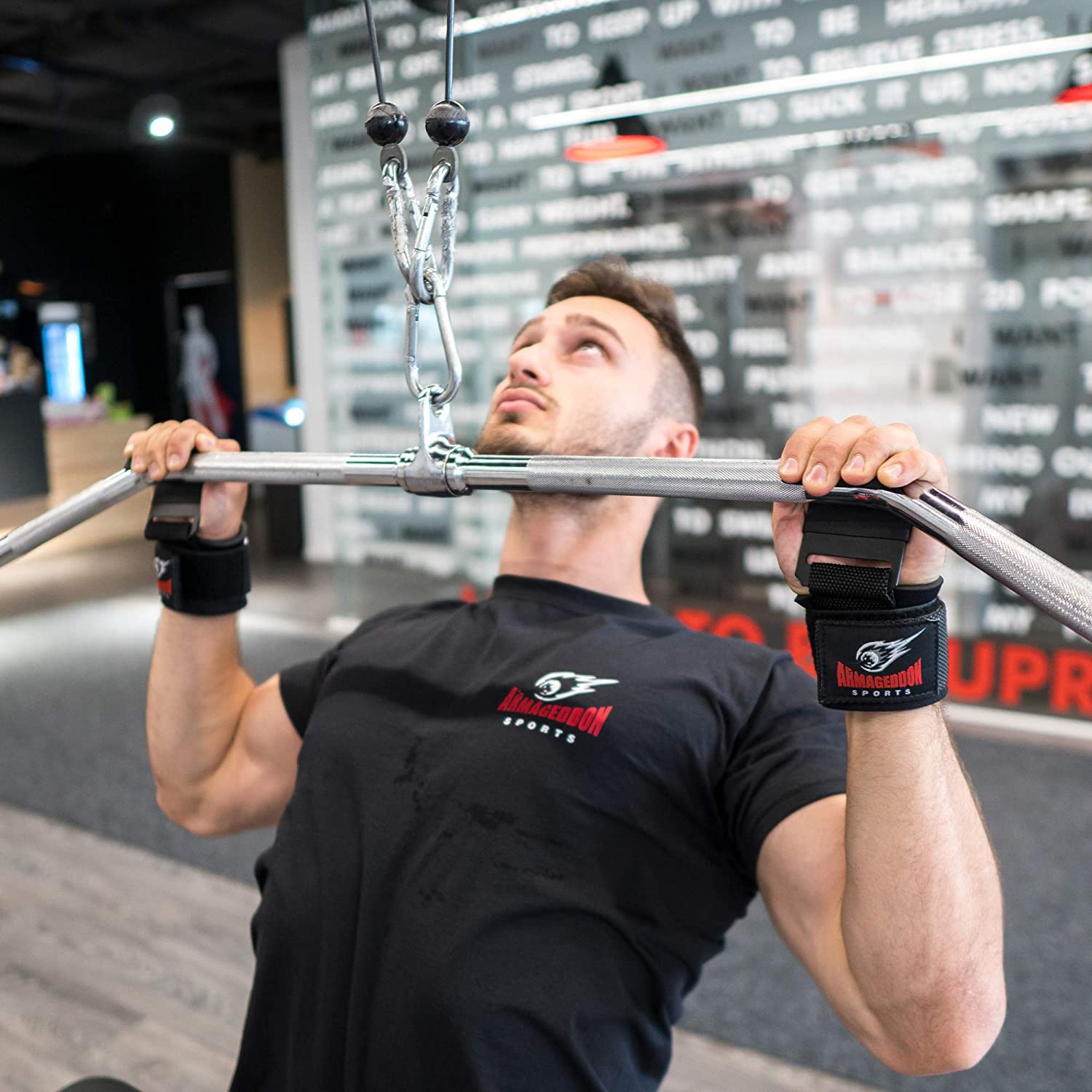 Premium Wrist Hooks Lifting Straps with Padded Wrist Wraps for Maximum Grip Support - Image 3