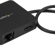 StarTech USB C Multiport Adapter - USB-C to 4K HDMI / USB 3.0 / Gigabit Ethernet - Powered USB Hub - USB-C to USB Adapter (DKT30CHD)