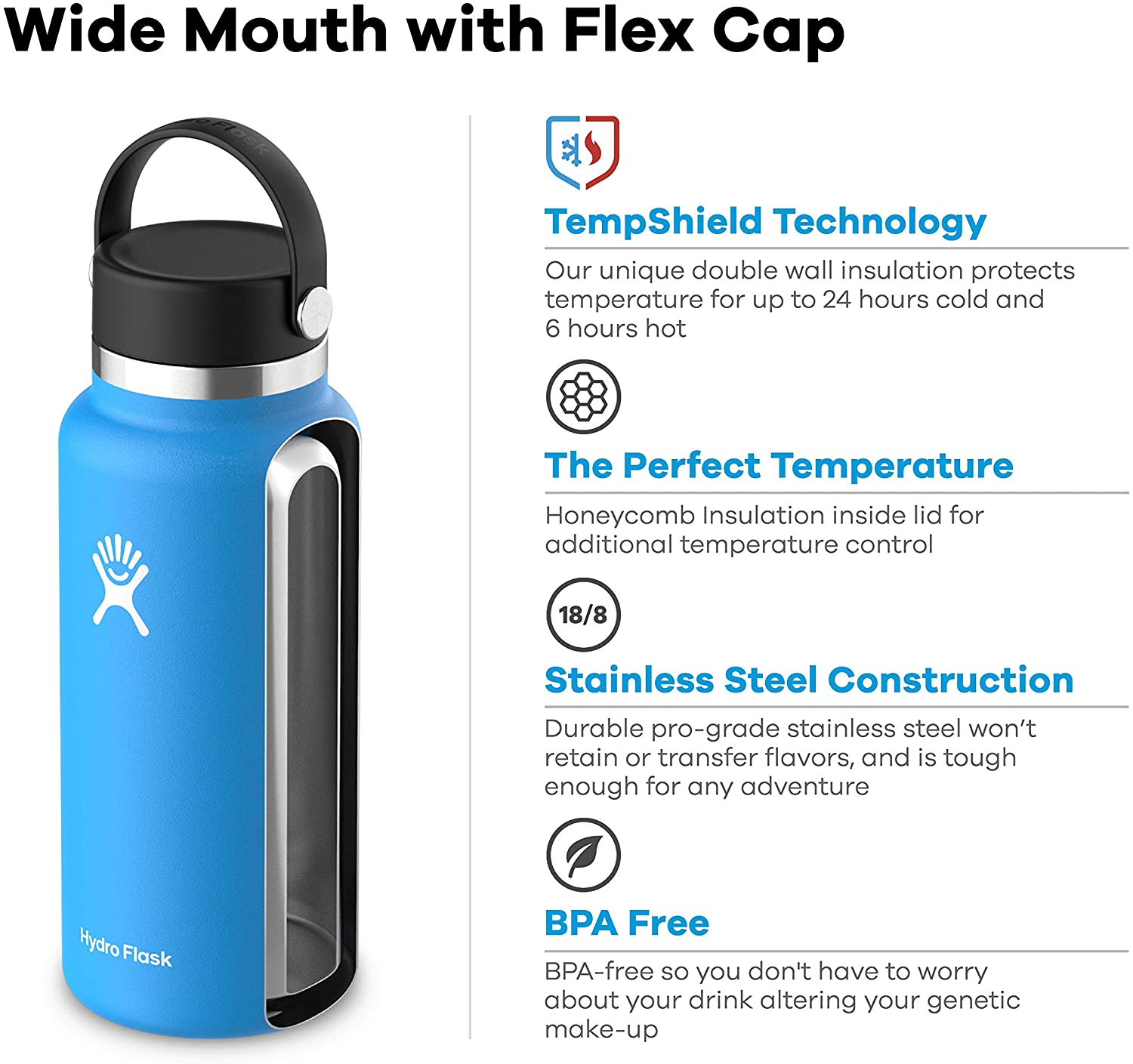 Hydro Flask, Water Bottle 946 ml (32 oz) - Image 3