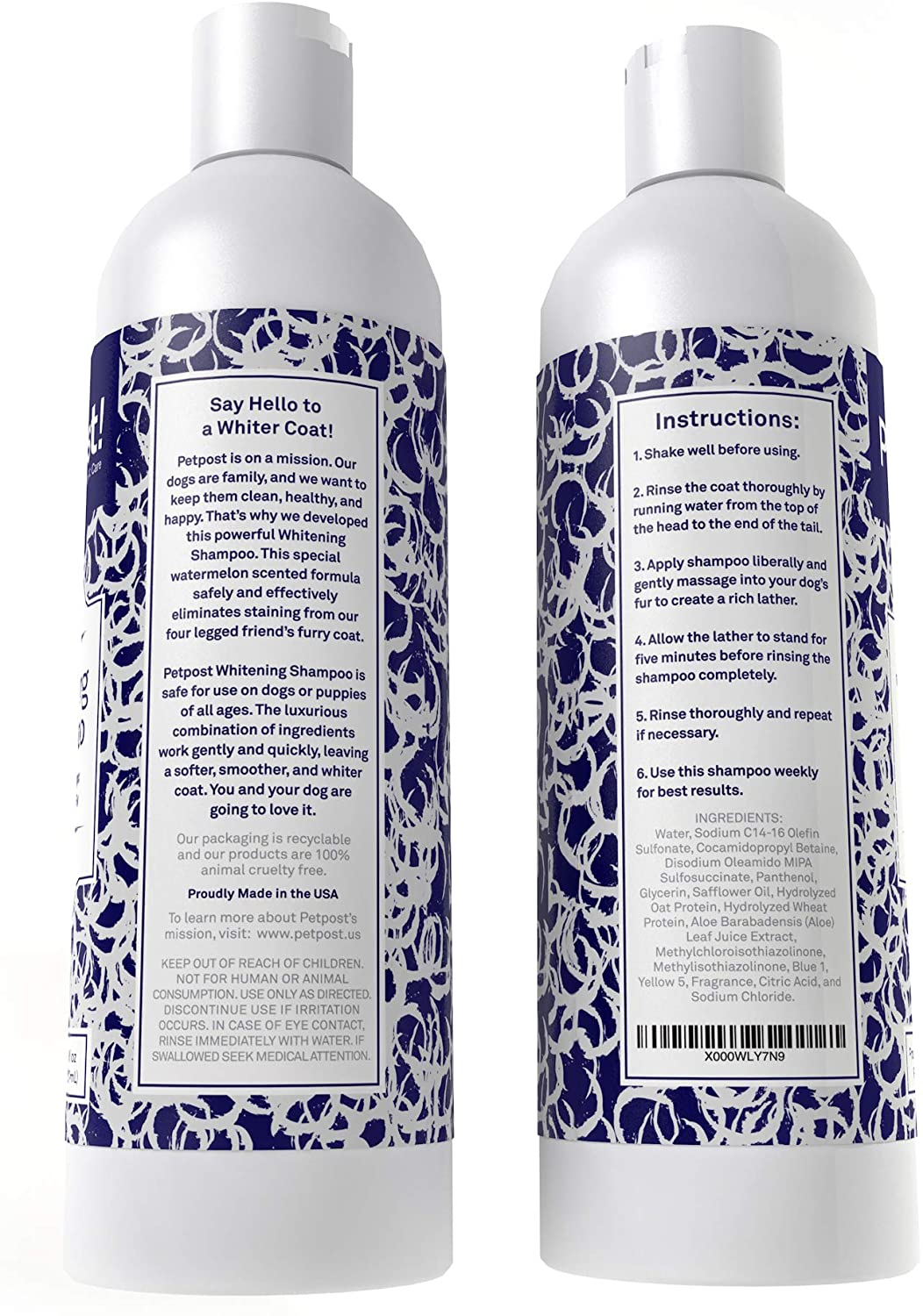 Petpost Dog Whitening Shampoo Best Lightening Treatment for Dogs