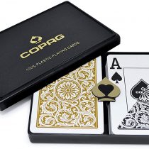 Copag Poker Size Jumbo Index 1546 Playing Cards (Black Gold Setup)