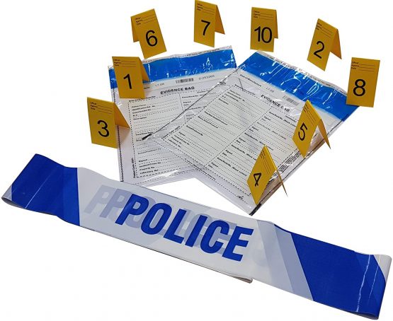 Kobe1 Police,Crime Scene Kit: Police Tape (6mx1),Evidence Bags (x2),Photo Evidence Frames(7cm x 4cm Folded) (Frames 1-10) - Image 3
