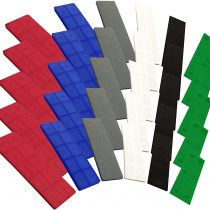 JCP 100mm x 28mm Assorted Flat Window Glazing Glass Plastic Packers Spacers 1mm to 6mm (Mixed Pack of 100)