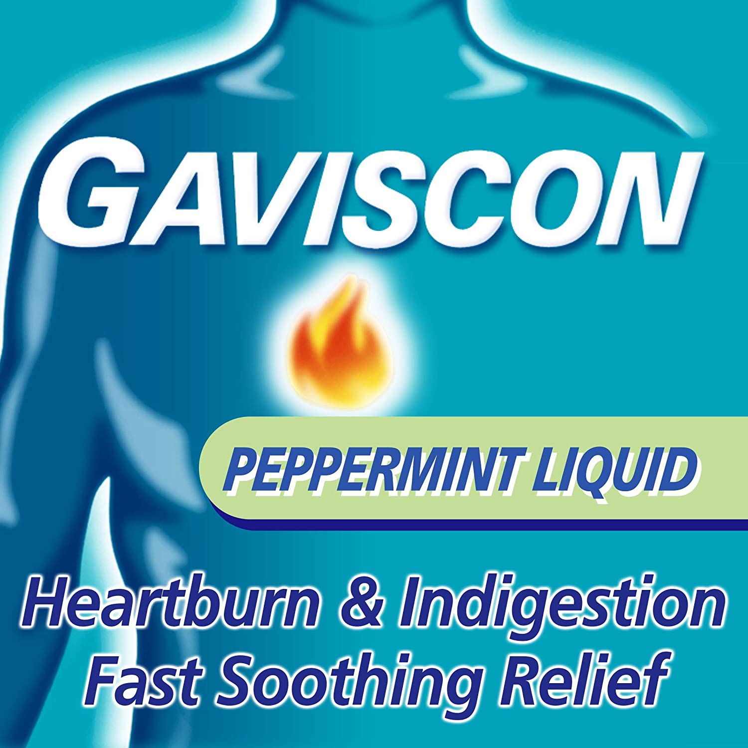 Gaviscon Peppermint Liquid 600 ml, Fast-Acting Heartburn, Indigestion, Acid Reflux, and Nausea Relief - Image 3