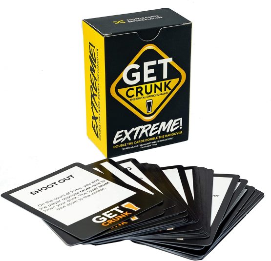 Get Crunk Extreme Volume 3 - The Brutal Card Drinking Game for Students, Pre Drinks, Stag and Hen Parties. You will be abused!