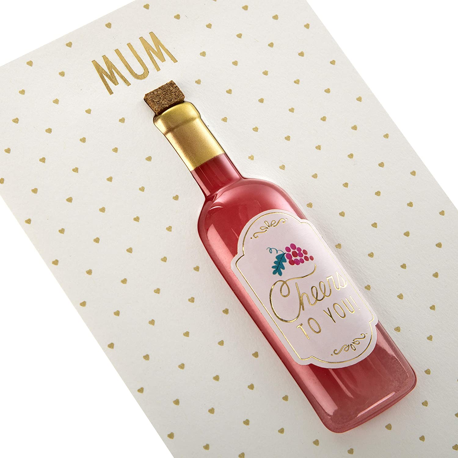 Mother's Day Card for Mum from The Hallmark Studio - Signature Collection 3D Bottle Design, 17.3cm x 11.9cm - Image 3